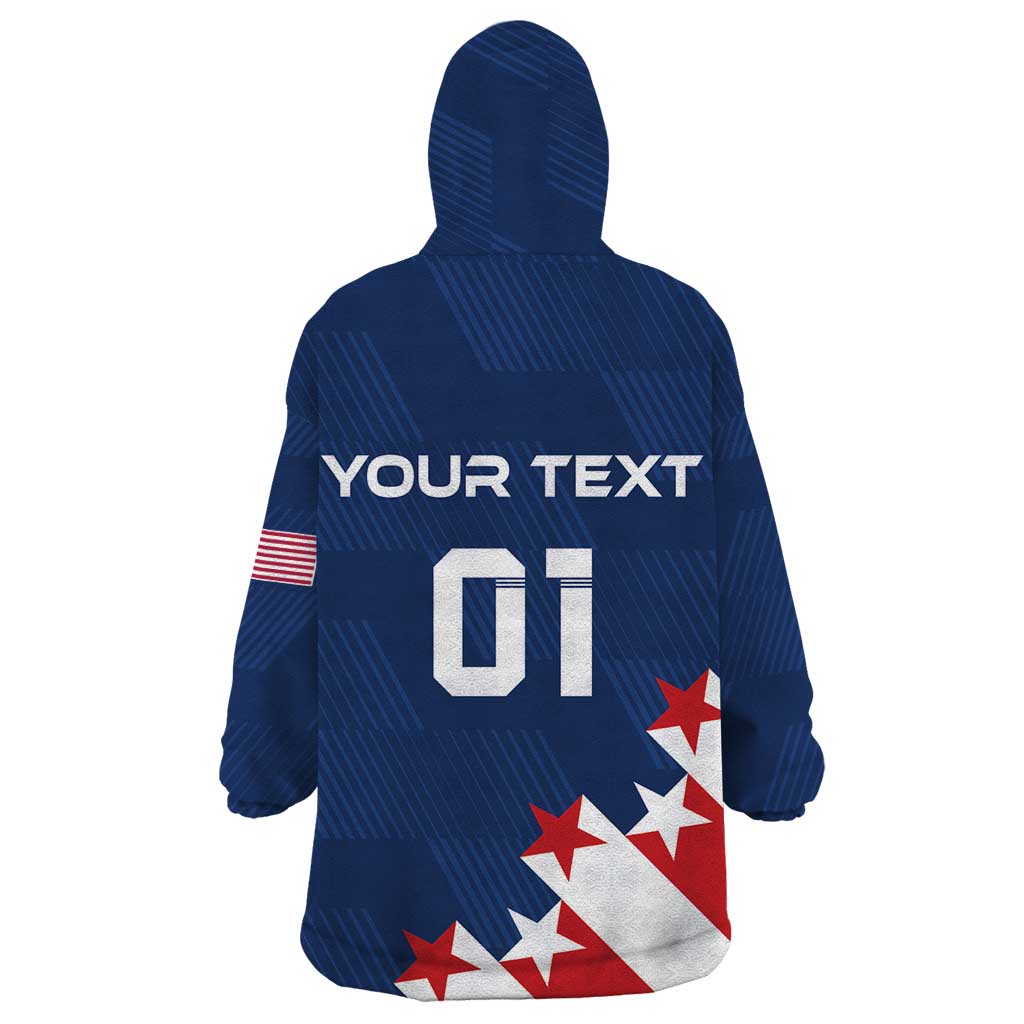 Custom USA Soccer Wearable Blanket Hoodie Play To Win - Wonder Print Shop