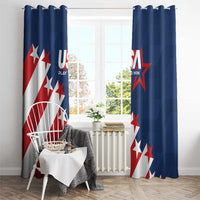 USA Soccer Window Curtain Play To Win - Wonder Print Shop