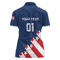 Custom USA Soccer Women Polo Shirt Play To Win - Wonder Print Shop