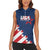 Custom USA Soccer Women Sleeveless Polo Shirt Play To Win - Wonder Print Shop
