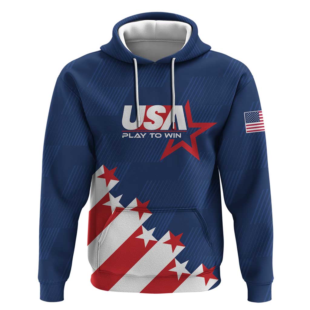 Custom USA Soccer Zip Hoodie Play To Win - Wonder Print Shop