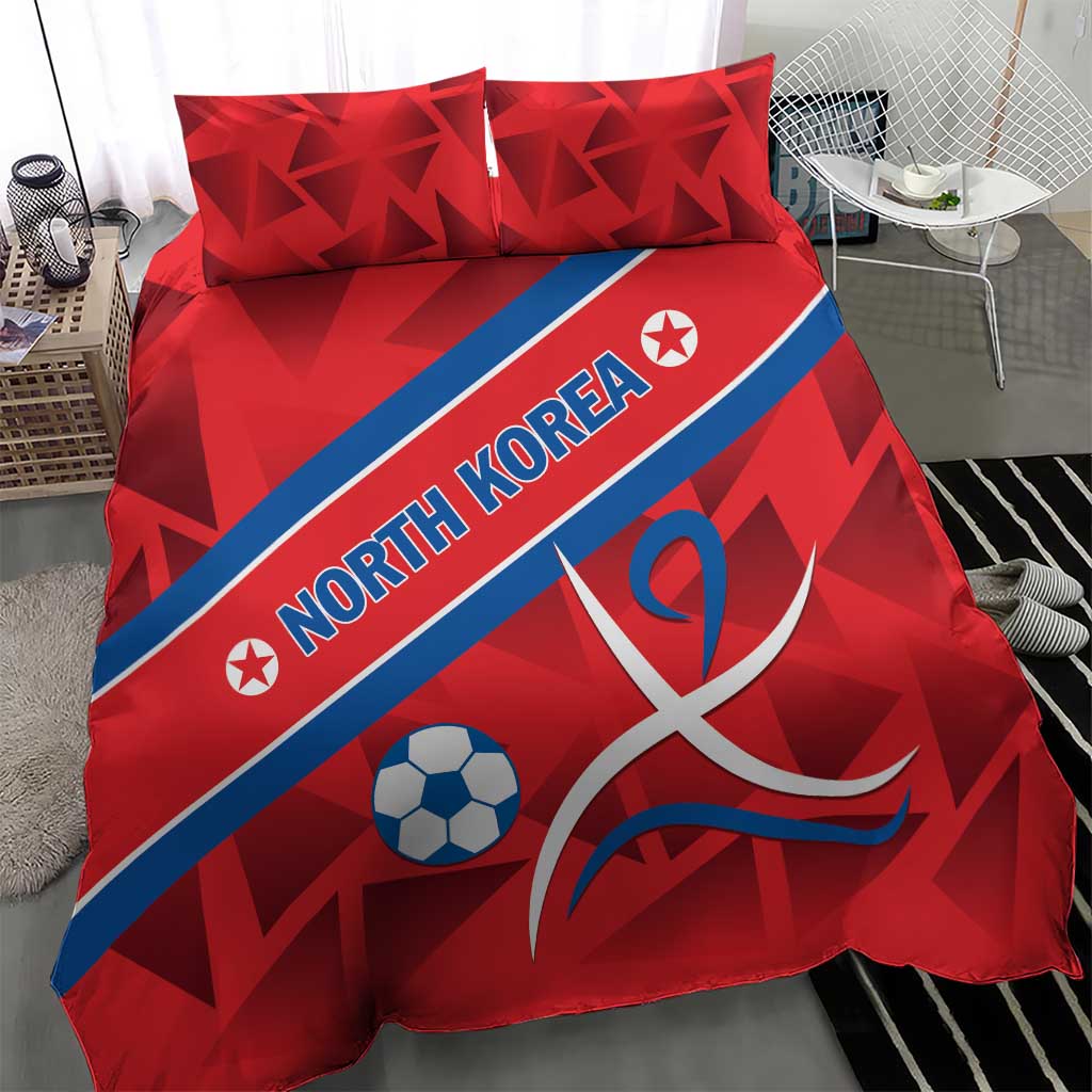 North Korea Football Bedding Set Go Champion - Wonder Print Shop