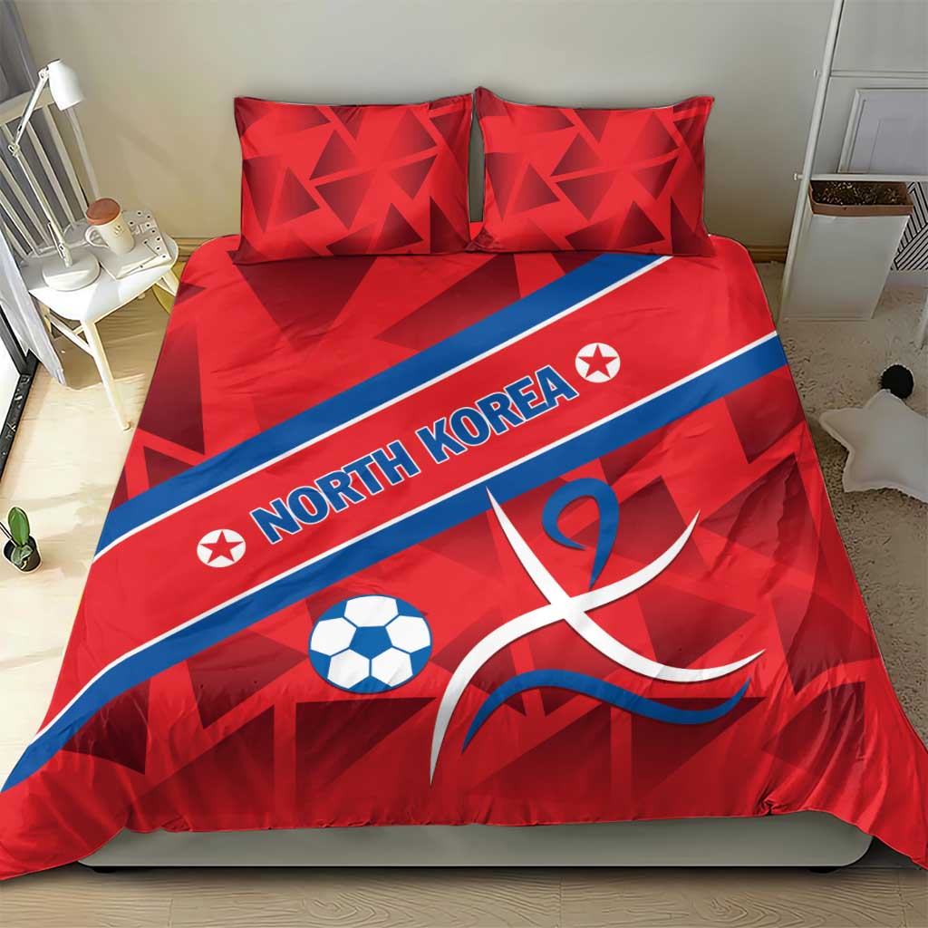 North Korea Football Bedding Set Go Champion - Wonder Print Shop