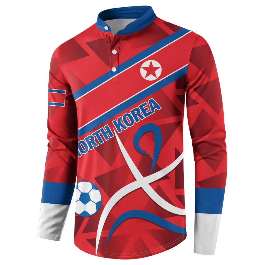 Custom North Korea Football Button Sweatshirt Go Champion - Wonder Print Shop