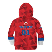 Custom North Korea Football Kid Hoodie Go Champion - Wonder Print Shop