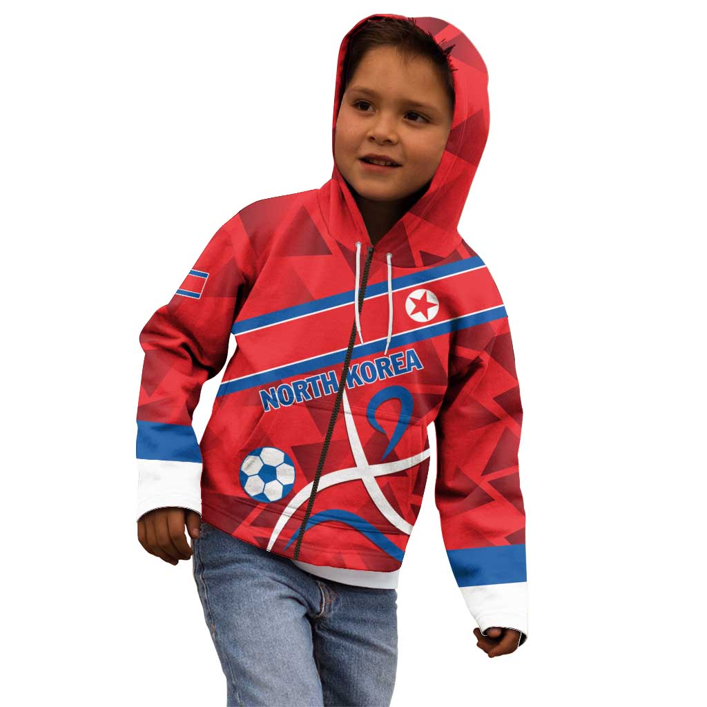 Custom North Korea Football Kid Hoodie Go Champion - Wonder Print Shop