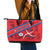 North Korea Football Leather Tote Bag Go Champion - Wonder Print Shop