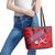 North Korea Football Leather Tote Bag Go Champion - Wonder Print Shop