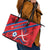 North Korea Football Leather Tote Bag Go Champion - Wonder Print Shop