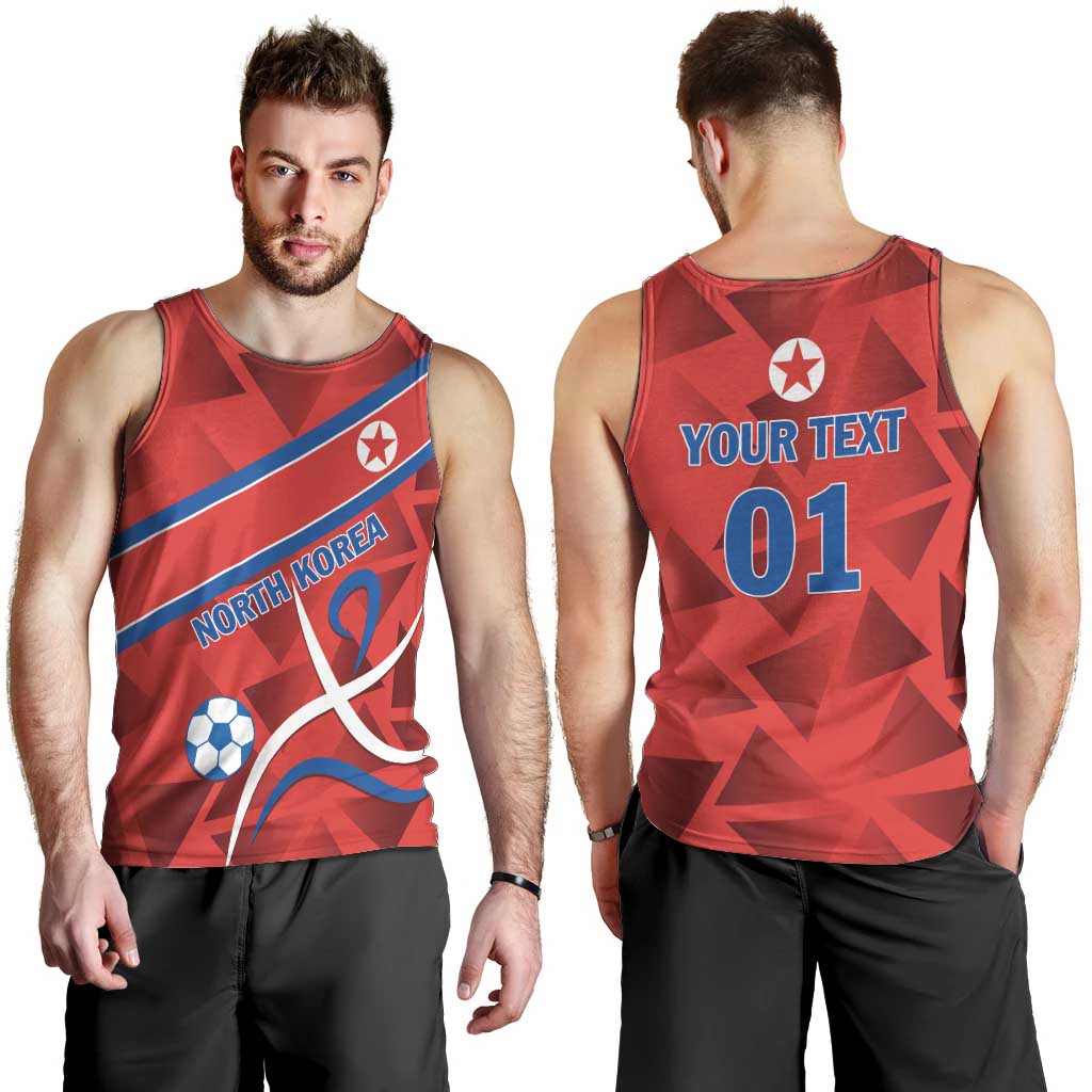 Custom North Korea Football Men Tank Top Go Champion - Wonder Print Shop