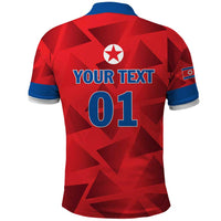 Custom North Korea Football Polo Shirt Go Champion - Wonder Print Shop