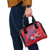 North Korea Football Shoulder Handbag Go Champion