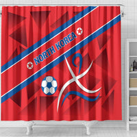 North Korea Football Shower Curtain Go Champion