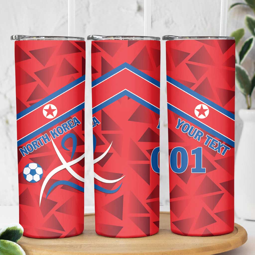 Custom North Korea Football Skinny Tumbler Go Champion - Wonder Print Shop