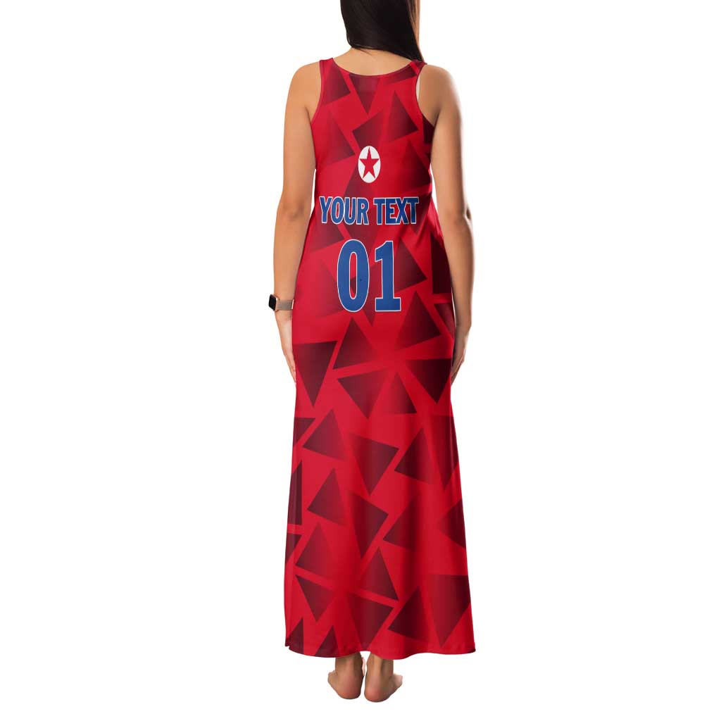 Custom North Korea Football Tank Maxi Dress Go Champion - Wonder Print Shop