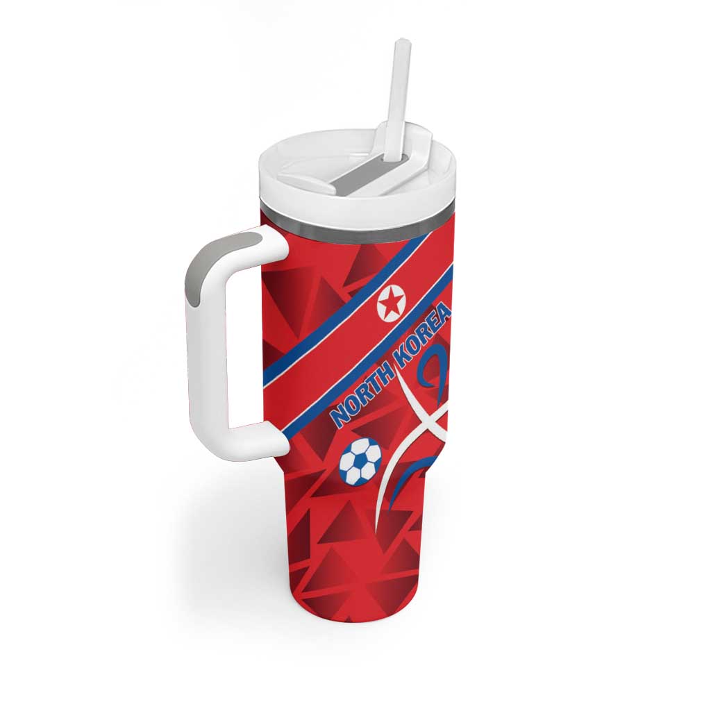Custom North Korea Football Tumbler With Handle Go Champion - Wonder Print Shop