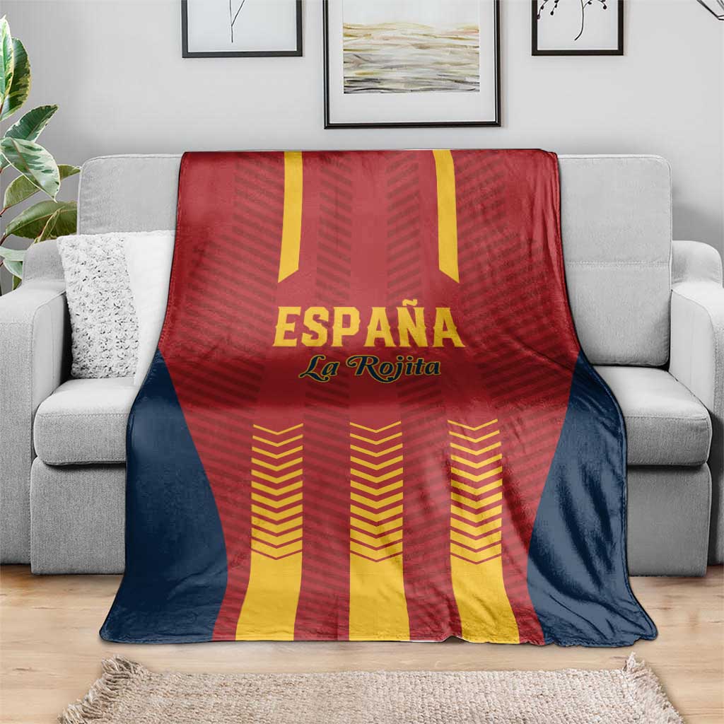 Spain Football Blanket Go La Rojita