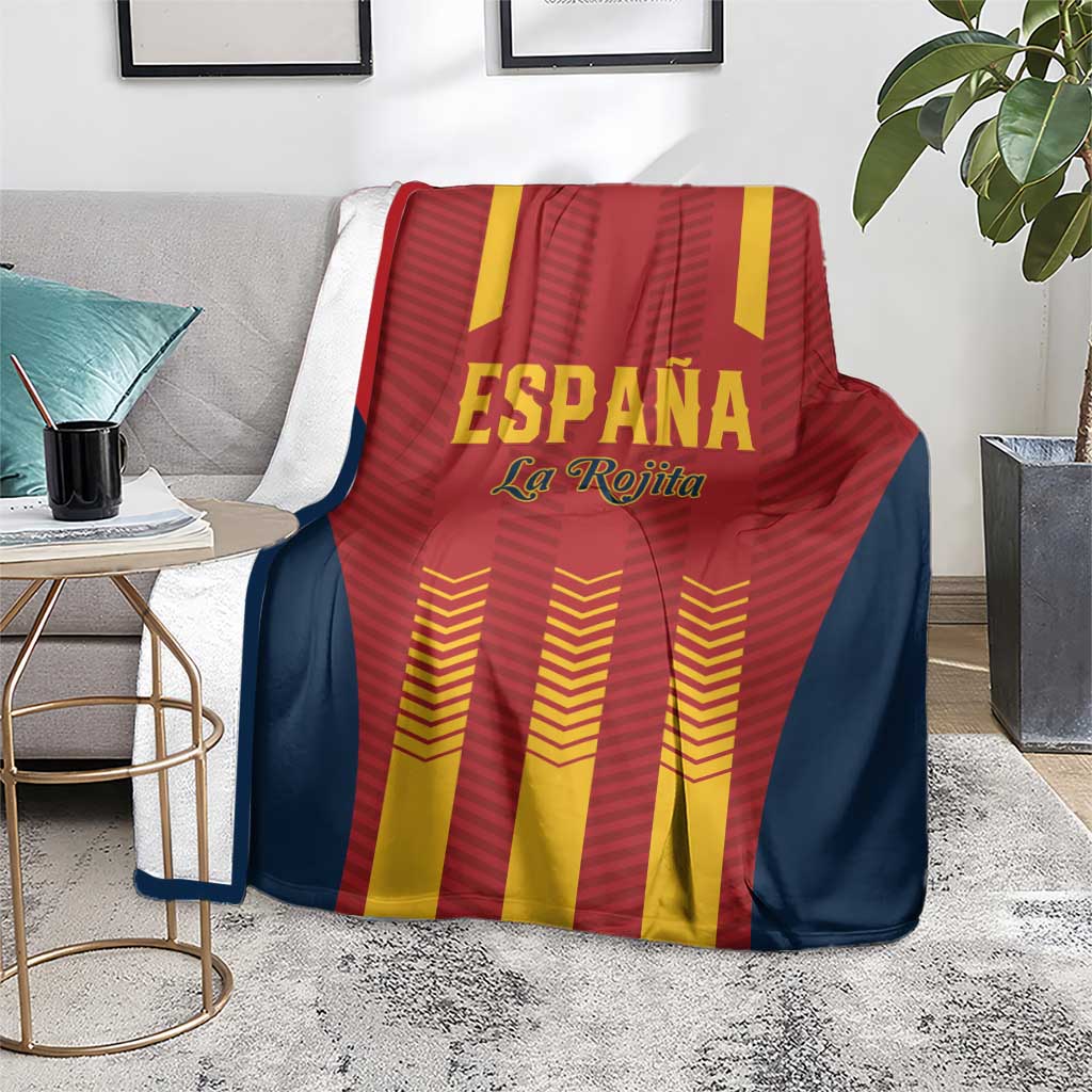 Spain Football Blanket Go La Rojita
