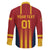 Custom Spain Football Family Matching Off Shoulder Short Dress and Hawaiian Shirt Go La Rojita - Wonder Print Shop