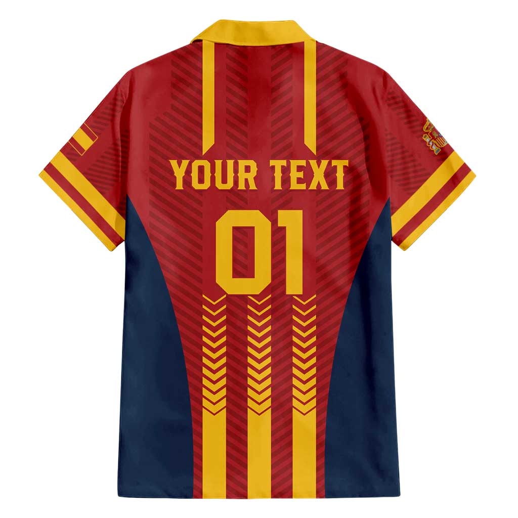 Custom Spain Football Hawaiian Shirt Go La Rojita - Wonder Print Shop