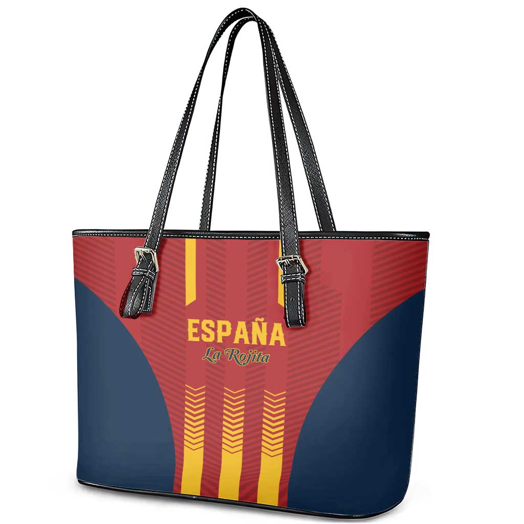Spain Football Leather Tote Bag Go La Rojita - Wonder Print Shop
