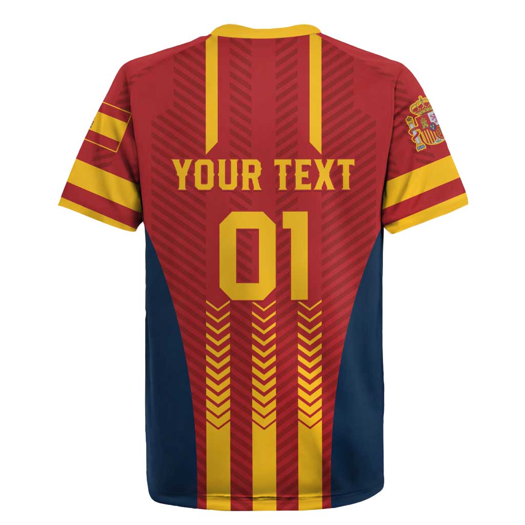 Custom Spain Football Rugby Jersey Go La Rojita - Wonder Print Shop