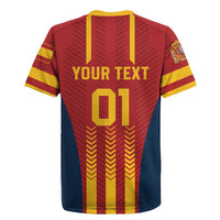 Custom Spain Football Rugby Jersey Go La Rojita - Wonder Print Shop