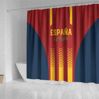 Spain Football Shower Curtain Go La Rojita