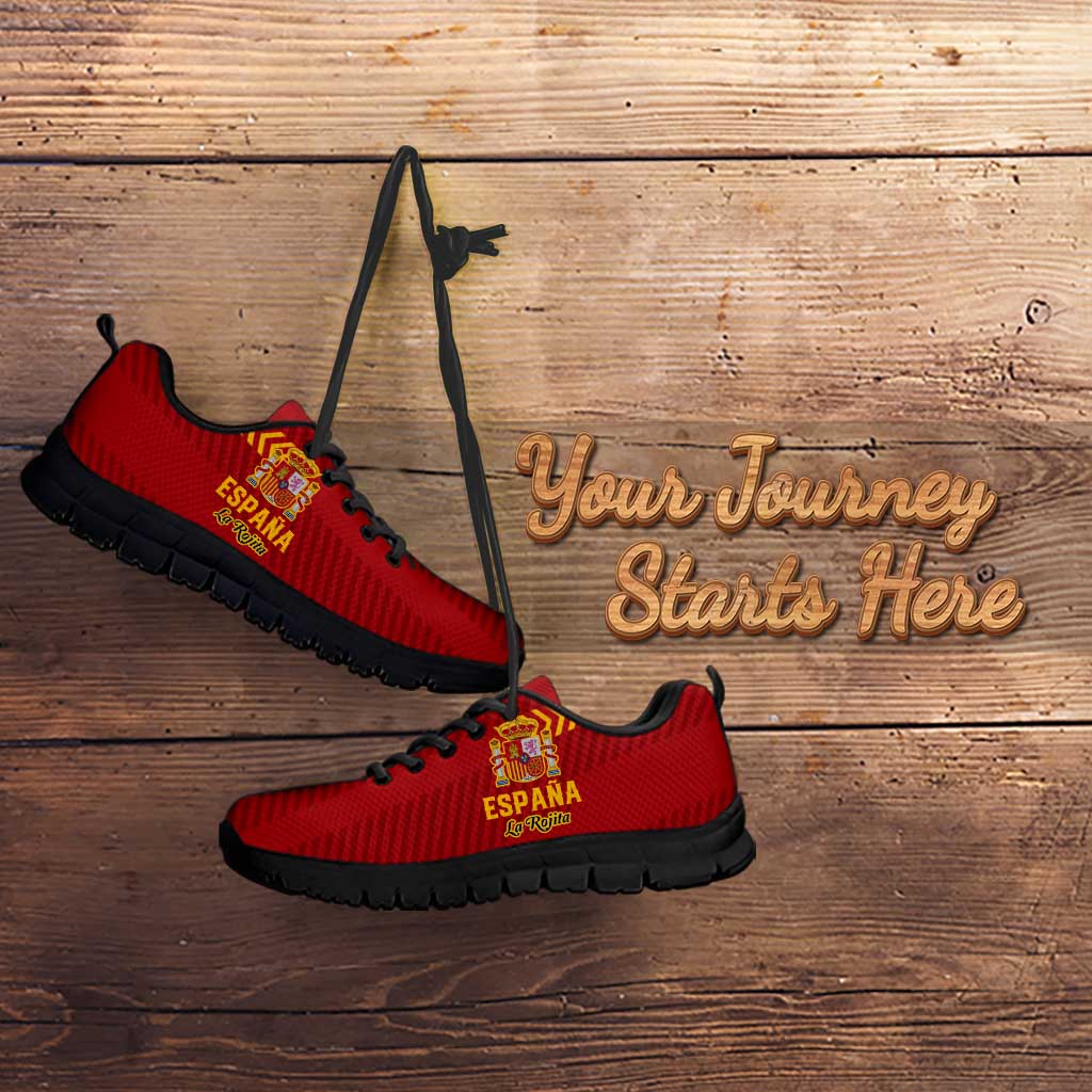 Custom Spain Football Sneakers Go La Rojita - Wonder Print Shop