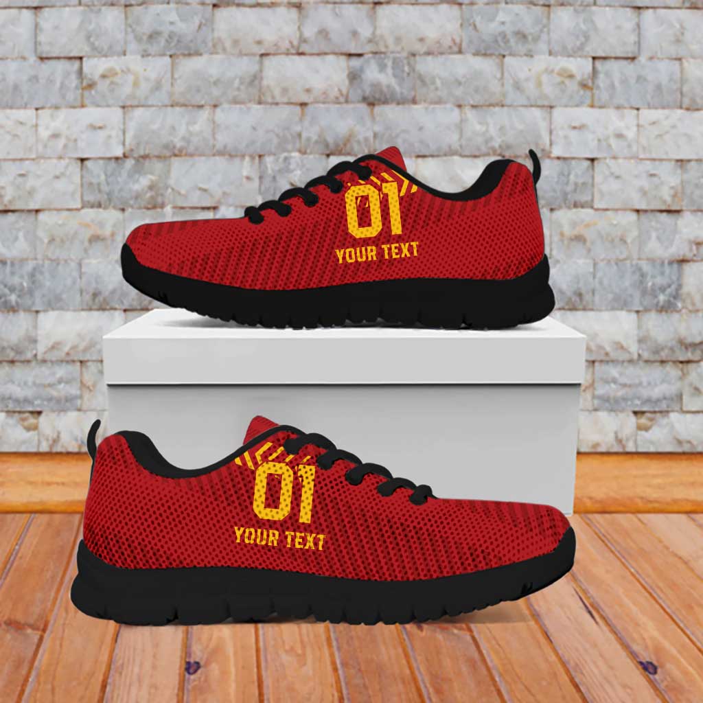 Custom Spain Football Sneakers Go La Rojita - Wonder Print Shop