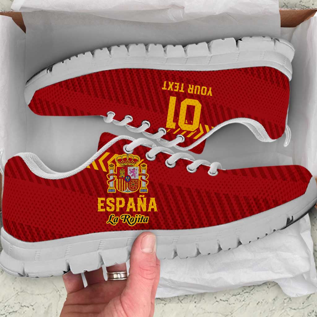 Custom Spain Football Sneakers Go La Rojita - Wonder Print Shop