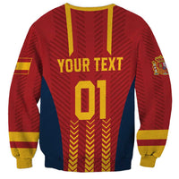 Custom Spain Football Sweatshirt Go La Rojita - Wonder Print Shop