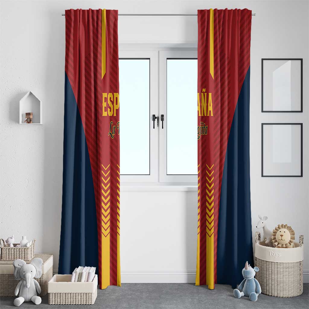 Spain Football Window Curtain Go La Rojita - Wonder Print Shop