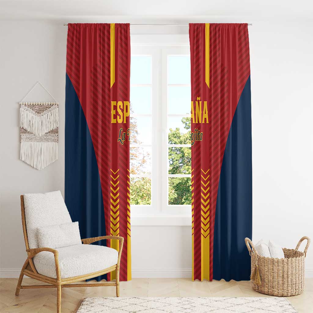 Spain Football Window Curtain Go La Rojita - Wonder Print Shop