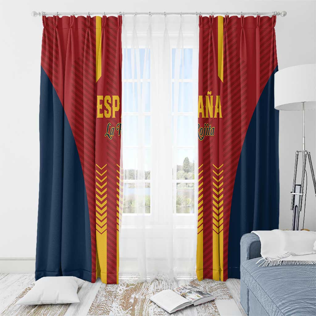 Spain Football Window Curtain Go La Rojita - Wonder Print Shop