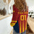 Custom Spain Football Women Casual Shirt Go La Rojita - Wonder Print Shop