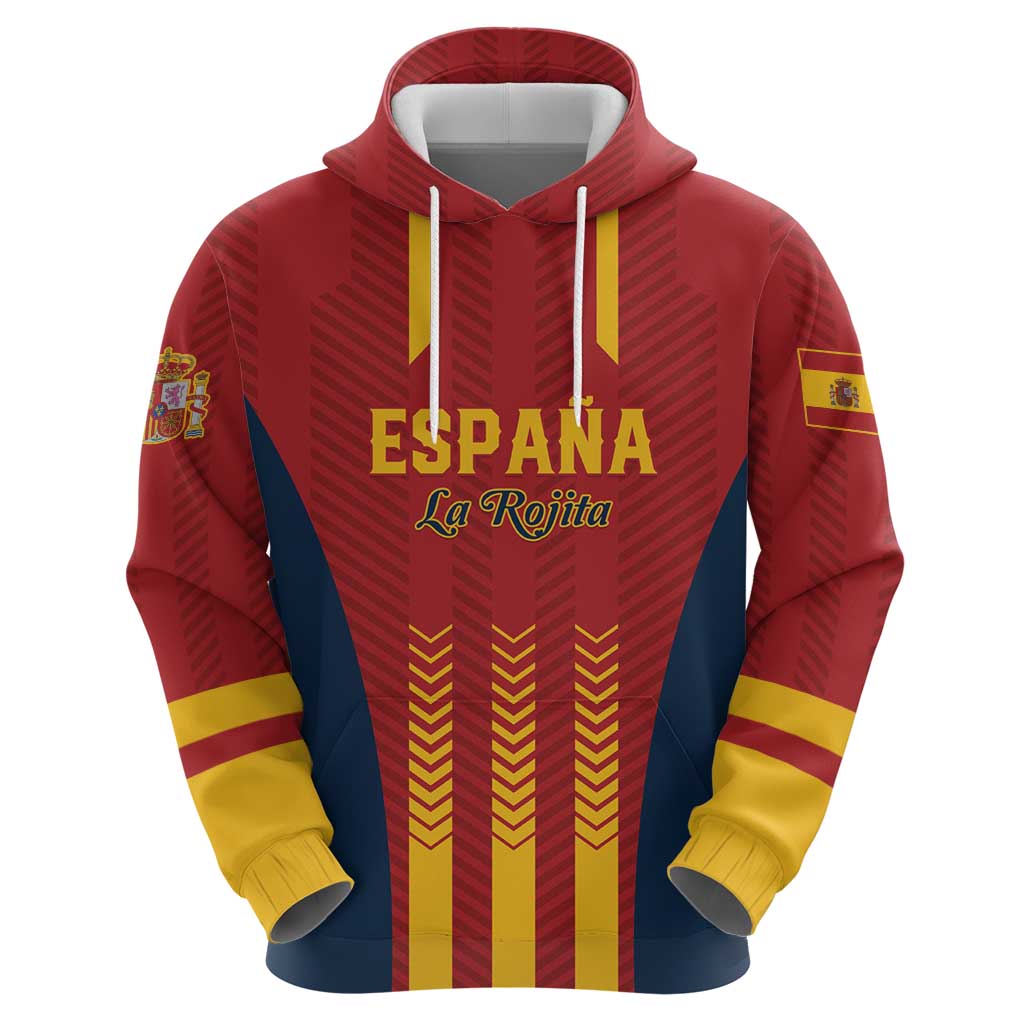 Custom Spain Football Zip Hoodie Go La Rojita - Wonder Print Shop