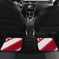 Poland Independence Day Car Mats Polska White Eagle Polish Floral Pattern - Wonder Print Shop