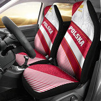 Poland Independence Day Car Seat Cover Polska White Eagle Polish Floral Pattern - Wonder Print Shop