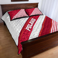 Poland Independence Day Quilt Bed Set Polska White Eagle Polish Floral Pattern - Wonder Print Shop