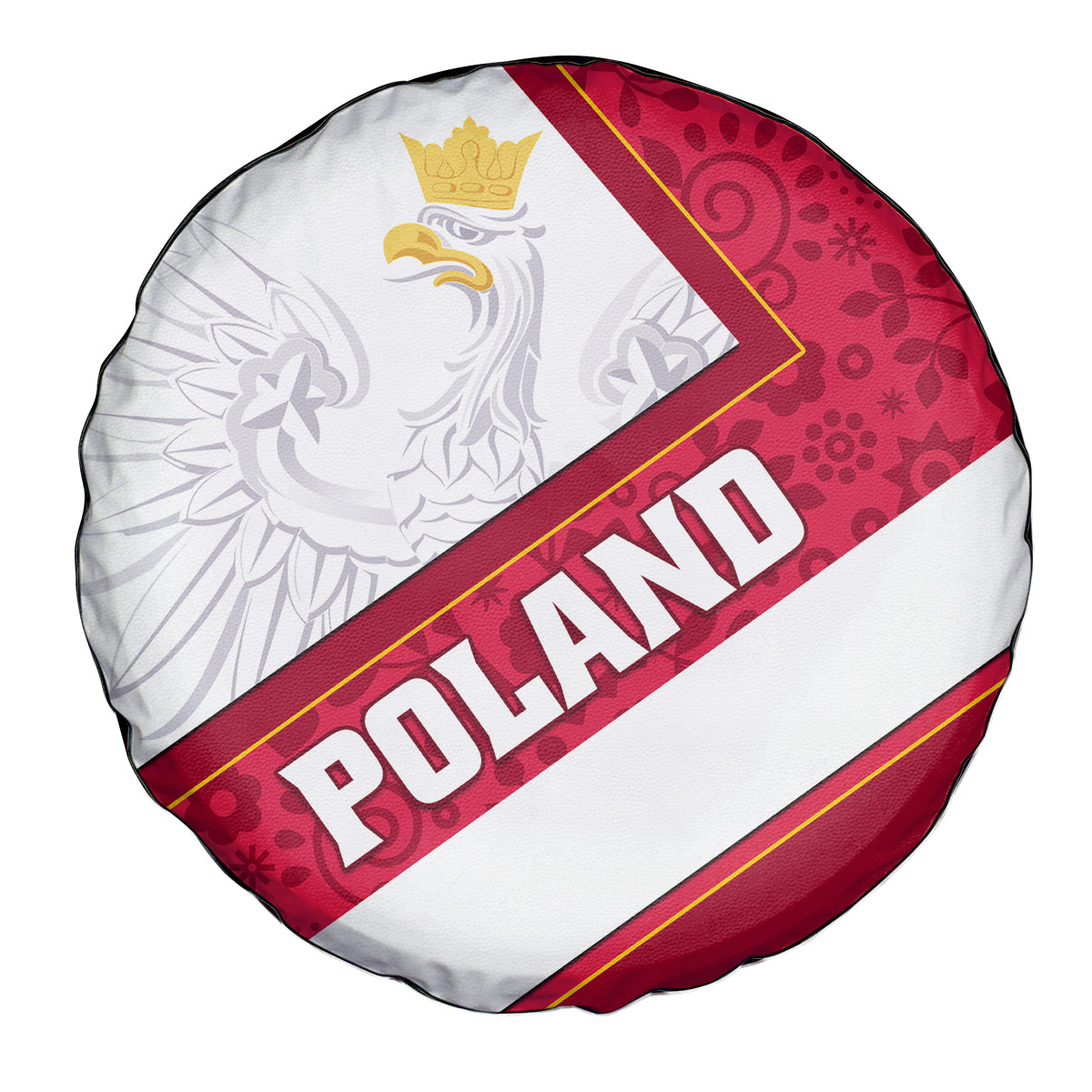 Poland Independence Day Spare Tire Cover Polska White Eagle Polish Floral Pattern - Wonder Print Shop