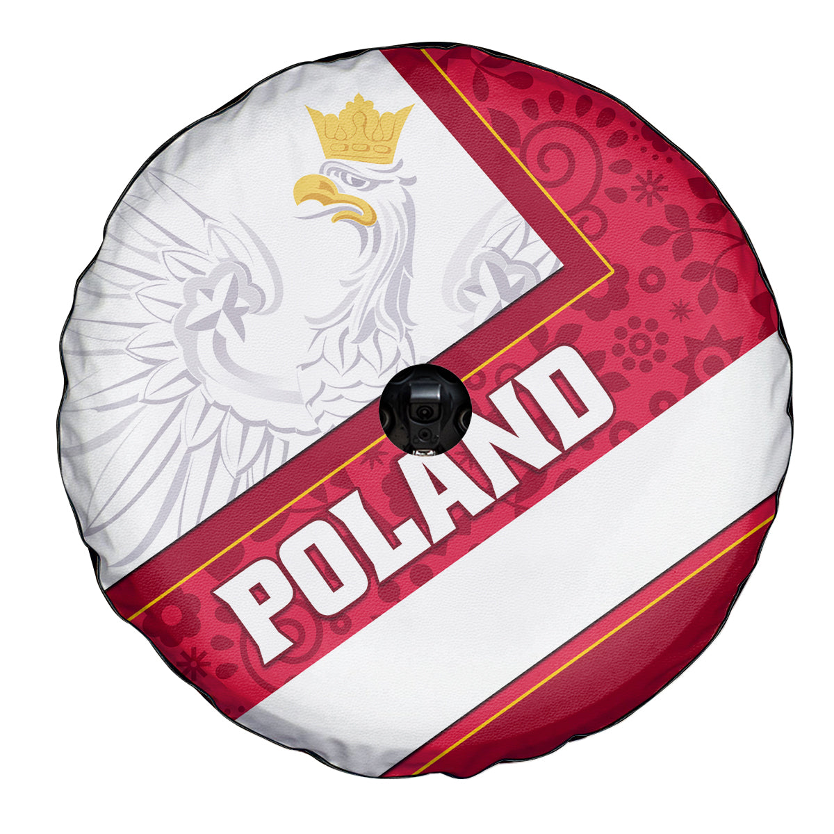 Poland Independence Day Spare Tire Cover Polska White Eagle Polish Floral Pattern - Wonder Print Shop