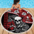 Hawaii Halloween Beach Blanket Hibiscus Skull Kakau Pattern - Wonder Print Shop