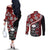 hawaii-halloween-couples-matching-off-the-shoulder-long-sleeve-dress-and-long-sleeve-button-shirts-hibiscus-skull-kakau-pattern