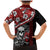 Hawaii Halloween Family Matching Mermaid Dress and Hawaiian Shirt Hibiscus Skull Kakau Pattern - Wonder Print Shop