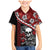 Hawaii Halloween Family Matching Mermaid Dress and Hawaiian Shirt Hibiscus Skull Kakau Pattern - Wonder Print Shop