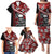 Hawaii Halloween Family Matching Puletasi Dress and Hawaiian Shirt Hibiscus Skull Kakau Pattern - Wonder Print Shop