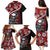 Hawaii Halloween Family Matching Puletasi Dress and Hawaiian Shirt Hibiscus Skull Kakau Pattern - Wonder Print Shop