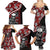 Hawaii Halloween Family Matching Summer Maxi Dress and Hawaiian Shirt Hibiscus Skull Kakau Pattern - Wonder Print Shop