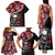 Hawaii Halloween Family Matching Tank Maxi Dress and Hawaiian Shirt Hibiscus Skull Kakau Pattern - Wonder Print Shop